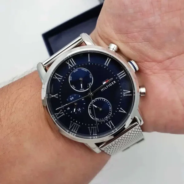 Montre Tommy Hilfiger Bleu Argent Homme 1791398