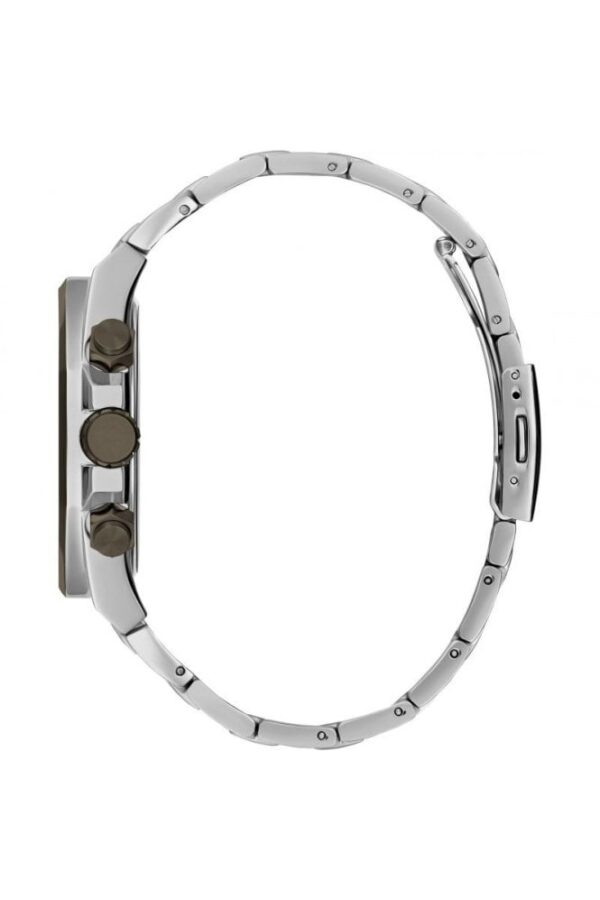 Montre Guess GC EMPIRE Type:Montre-bracelet Genre:Homme Groupe cible:Adultes Année de collection:2022 Garantie fabricant:2 ans Mécanisme:Quartz Nombre de piles:1 incluse Alarme:Non Fonctions:Indication du jour et de la date Forme:Rond Matériau:Acier inoxydable Couleur:Argenté Diamètre:46 mm Épaisseur:11 mm Verre:Verre minéral Couleur du cadran:Noir Matériau:Acier inoxydable Couleur:Argenté Longueur:197 mm Bracelet ajustable:Oui Type de fermoir:Fermoir papillon / boucle déployante Largeur du produit:4,60 cm Poids de la montre:192 g Poids total emballé:312 g Dimensions de l’emballage: Hauteur: 85 mm Largeur: 94 mm Longueur: 95 mm Montre Femme Argenté — FAVORI Maroc
