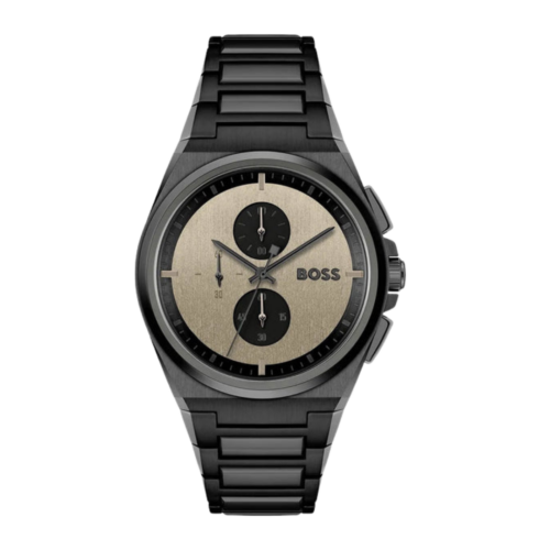 Montre Hugo Boss Steer Chronographe Noir — FAVORI Maroc