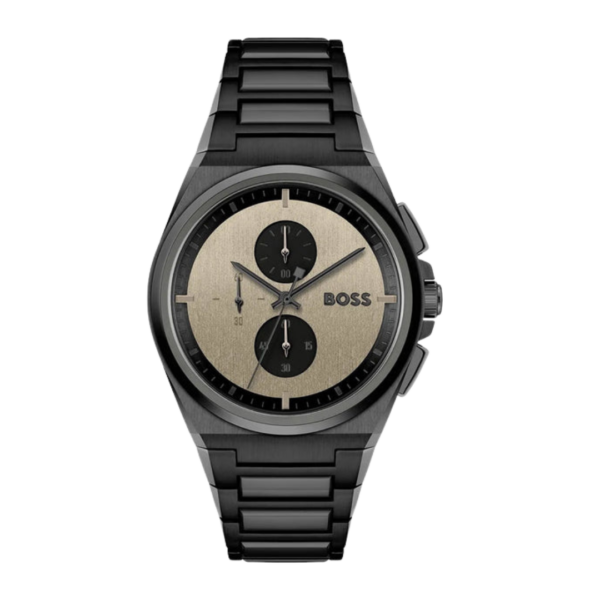 Montre Hugo Boss Steer Chronographe Noir — FAVORI Maroc