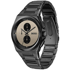 Montre Hugo Boss Steer Chronographe Noir — FAVORI Maroc