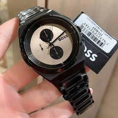 Montre Hugo Boss Steer Chronographe Noir — FAVORI Maroc