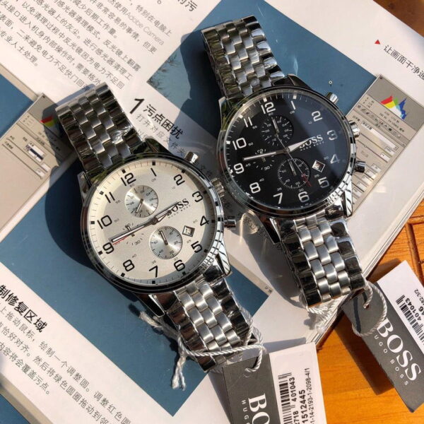 Montre Hugo Boss Aeroliner Argenté — FAVORI Maroc