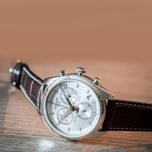 Montre Tissot PR 100 Chronograph Argenté — FAVORI Maroc