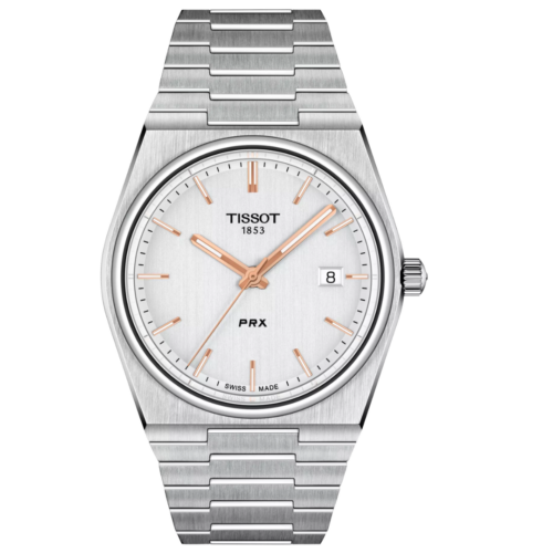 Montre Tissot Tissot PRX 40mmRéférence:T137.410.11.031.00Collection:Classique ContemporaineDiamètre du boîtier:40 mmBoîtier:Acier inoxydable 316LMouvement:QuartzGlace:Saphir inrayableBracelet:Interchangeable avec système d’ouverture facilePoids:130 gGarantie:2 ans de garantiePays de fabrication:Suisse Tissot PRX 40.5mm T137.907.97.201.00 Tissot PRX 40mm T137.410.11.041.00 Tissot PRX Automatic Chronograph 42mm — FAVORI Maroc