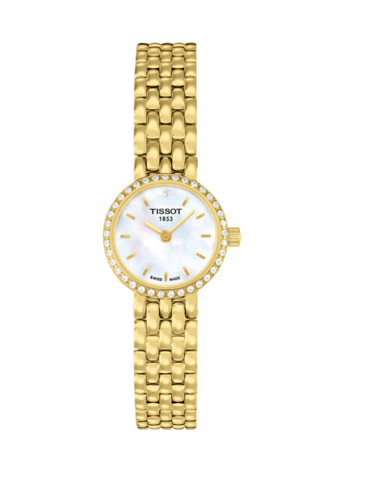 Montre Tissot T Lovely Cadran Nacre & Bracelet Doré Femme T058.009.63.116.00