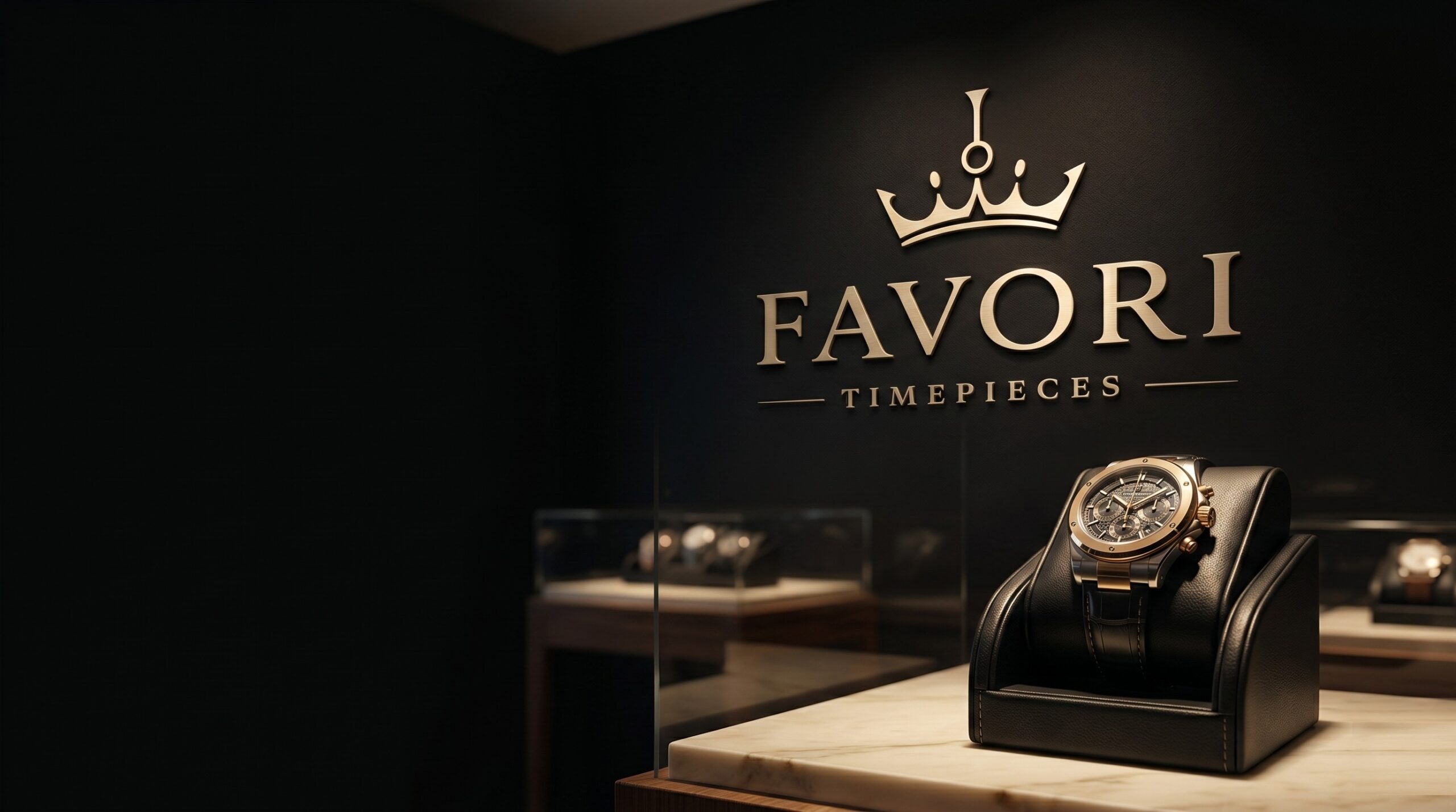 Boutique FAVORI à Casablanca — montre sur présentoir