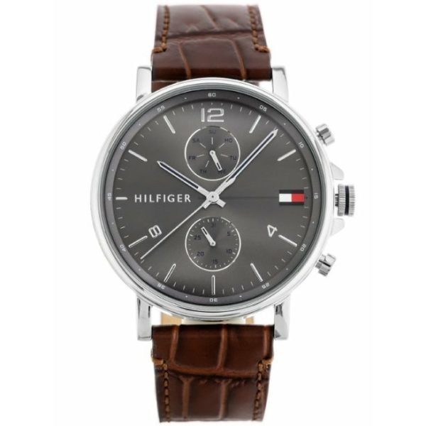 Montre Tommy Hilfiger Daniel Multifonction Homme 1710416 Cuir Marron - photo 2