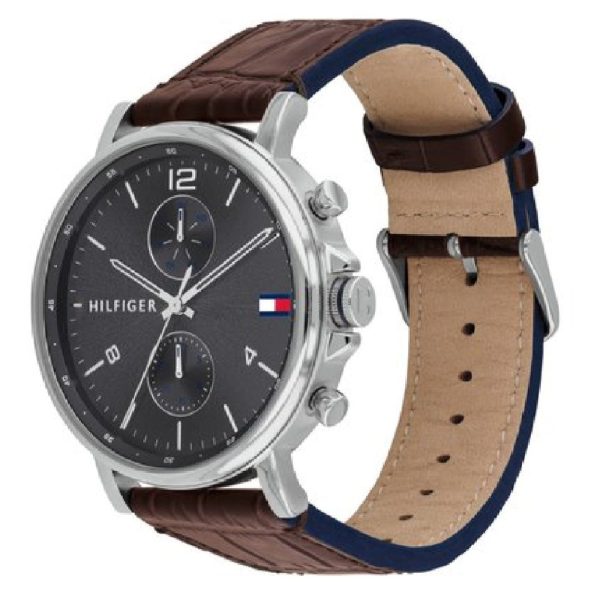 Montre Tommy Hilfiger Daniel Multifonction Homme 1710416 Cuir Marron - photo 4