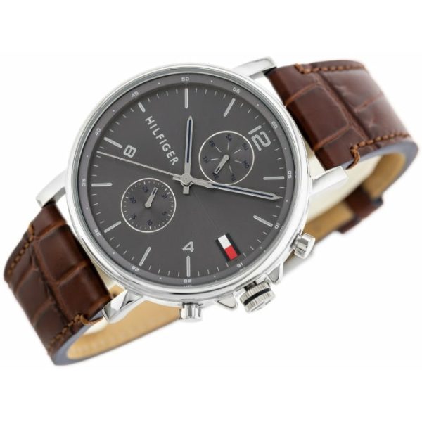Montre Tommy Hilfiger Daniel Multifonction Homme 1710416 Cuir Marron - photo 6