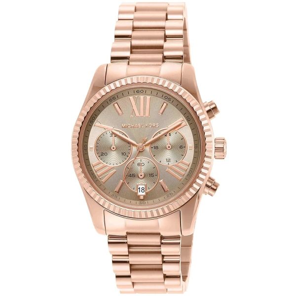Montre Michael Kors Lexington Chronographe Femme MK7217 Or Rose — prix Maroc Casablanca Montre Michael Kors Lexington Chronographe Femme MK7217 Or Rose — prix Maroc Casablanca