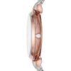 Montre Emporio Armani Gianni T-Bar Femme AR80035 Bicolore Or Rose Cadran Pavé - vue 4 Montre Emporio Armani Gianni T-Bar Femme AR80035 Bicolore Or Rose Cadran Pavé - vue 4