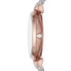 Montre Emporio Armani Gianni T-Bar Femme AR80035 Bicolore Or Rose Cadran Pavé - vue 7 Montre Emporio Armani Gianni T-Bar Femme AR80035 Bicolore Or Rose Cadran Pavé - vue 7