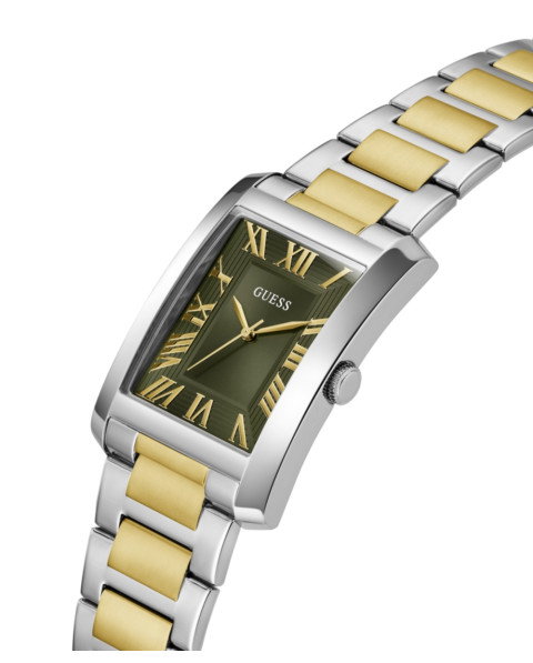 Montre Guess Clyde GW0896G3 homme cadran vert bracelet acier bicolore Montre Guess Clyde GW0896G3 homme cadran vert bracelet acier bicolore