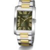 Montre Guess Clyde GW0896G3 homme cadran vert bracelet acier bicolore Montre Guess Clyde GW0896G3 homme cadran vert bracelet acier bicolore