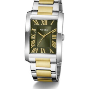 Montre Guess Clyde GW0896G3 homme cadran vert bracelet acier bicolore