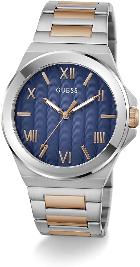 Montre Guess Vinyl GW0789G4 homme cadran bleu bracelet acier bicolore Montre Guess Vinyl GW0789G4 homme cadran bleu bracelet acier bicolore