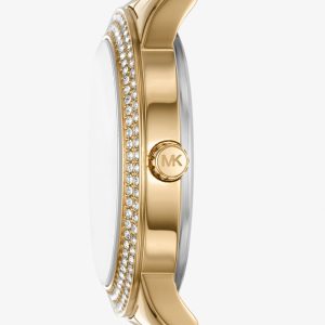 Montre Michael Kors Tibby Femme MK1057 Doree Coffret Montre et Bracelet - photo 2