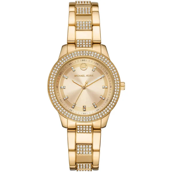 mk4575-michael-kors-watch-women-crystals-gold-dial-metal-stainless-steel-golden-strap-quartz-battery-analog-three-hand-tibby Montre Michael Kors Tibby Femme MK4575 Dorée Sertie