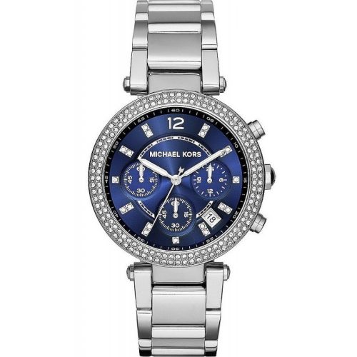 Montre Michael Kors Parker Chronographe Femme MK6117 Cadran Bleu - photo 1 Montre Michael Kors Parker Chronographe Femme MK6117 Cadran Bleu - photo 1