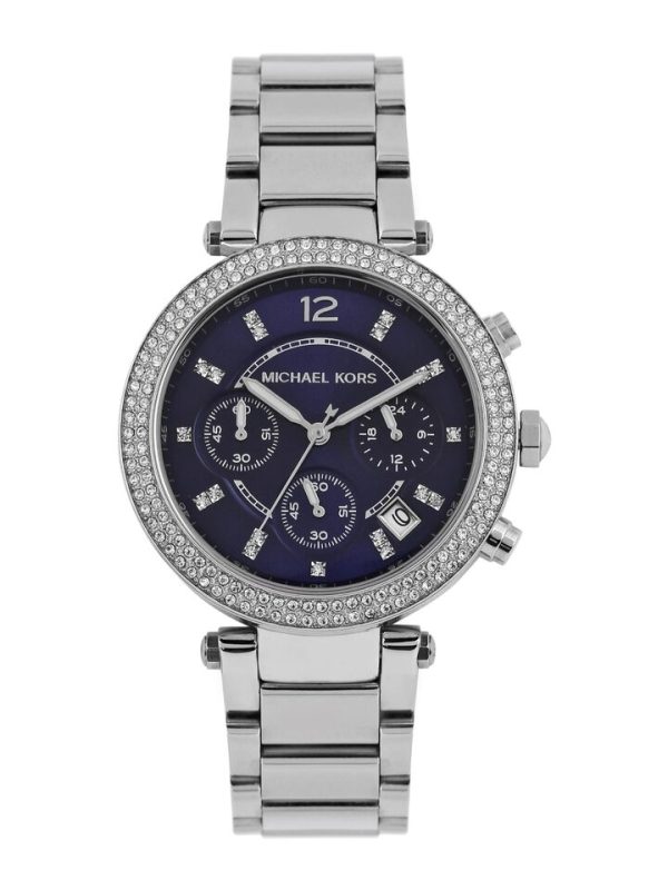 Montre Michael Kors Parker Chronographe Femme MK6117 Cadran Bleu - photo 3