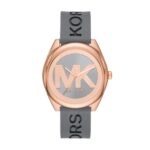 Montre Michael Kors Janelle Femme MK7314 Or Rose Silicone Gris - vue 1