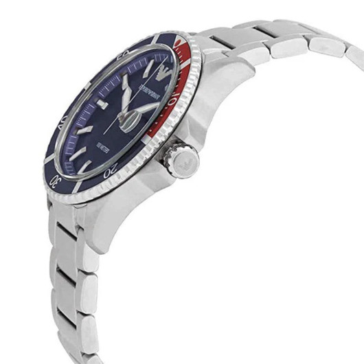 montre-emporio-armani-montres-en-acier-argente AR11339 Montre Emporio Armani Diver Homme AR11339