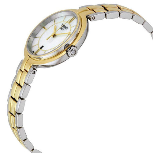 Montre Tissot T-Lady Flamingo Femme T094.210.33.111.00 Bicolore Cadran Nacré - vue 1 Montre Tissot T-Lady Flamingo Femme T094.210.33.111.00 Bicolore Cadran Nacré - vue 1