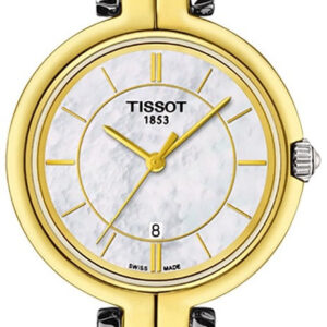 Montre Tissot T-Lady Flamingo Femme T094.210.33.111.00 Bicolore Cadran Nacré - vue 2