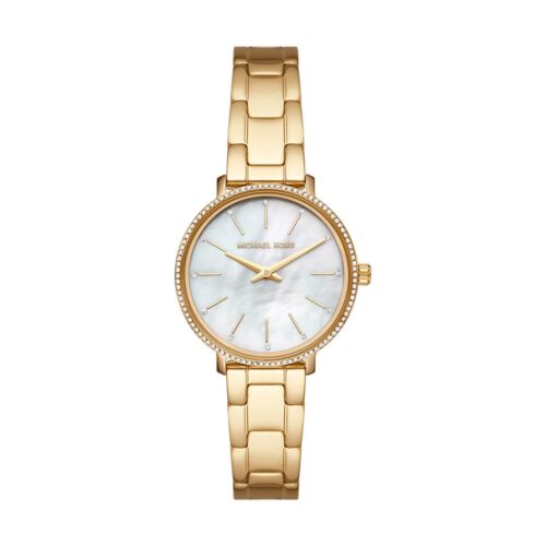 Montre Michael Kors Femme MK1065 Doré Cadran Blanc Montre Michael Kors Femme MK1065 Doré Cadran Blanc