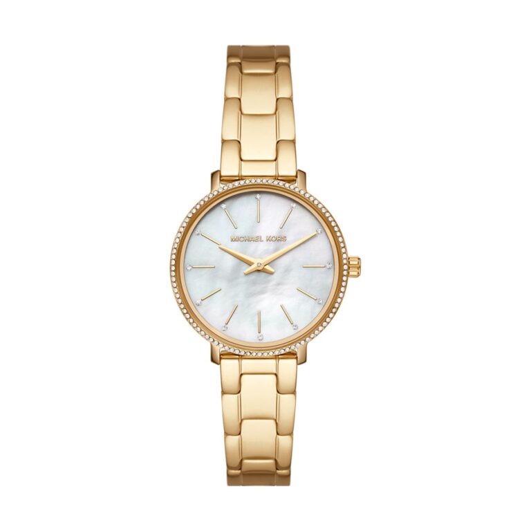 Montre Michael Kors Femme MK1065 Doré Cadran Blanc