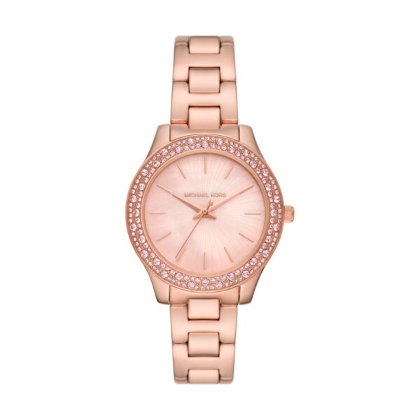 Montre Michael Kors Femme MK1068 Or rosé Cadran Rose Montre Michael Kors Femme MK1068 Or rosé Cadran Rose