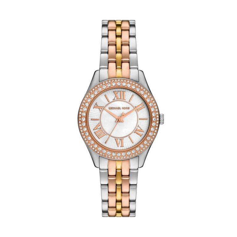 Montre Michael Kors Femme MK4846 Bicolore argenté et rosé Cadran Blanc