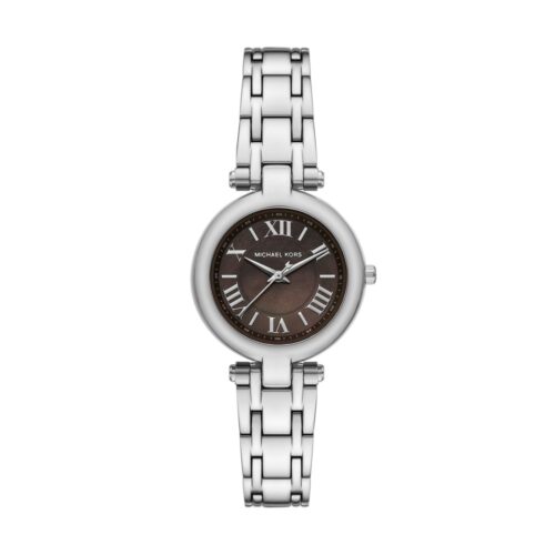 Montre Michael Kors Femme MK4894 Argenté Cadran Marron Montre Michael Kors Femme MK4894 Argenté Cadran Marron