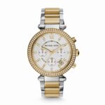Montre Michael Kors Femme MK5626 Bicolore argenté et doré Cadran Blanc