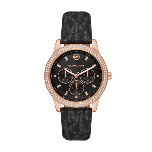 Montre Michael Kors Femme MK6968 Or Rosé Cadran Noir Montre Michael Kors Femme MK6968 Or Rosé Cadran Noir