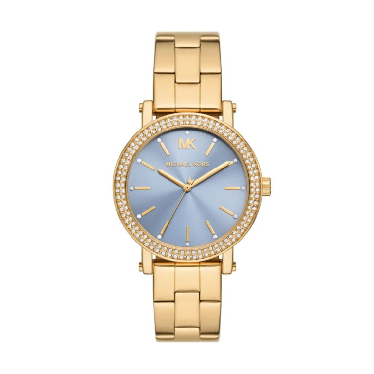 Montre Michael Kors Femme MKO1048 Doré Cadran Bleu